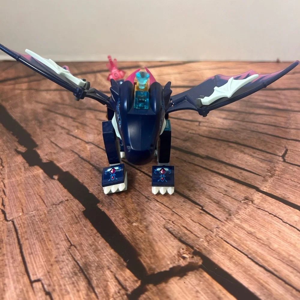 Lego Elves Rosalyns Helbredende‎ Fantasy Dragon Building Toy - Blue and Pink